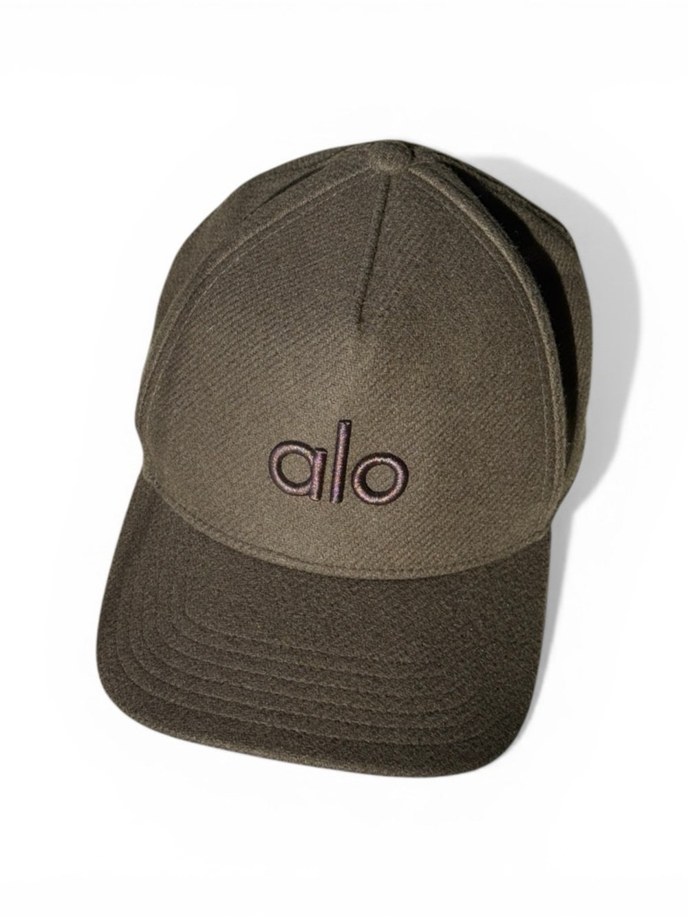 ALO Yoga Brown Embroidered Logo Cap